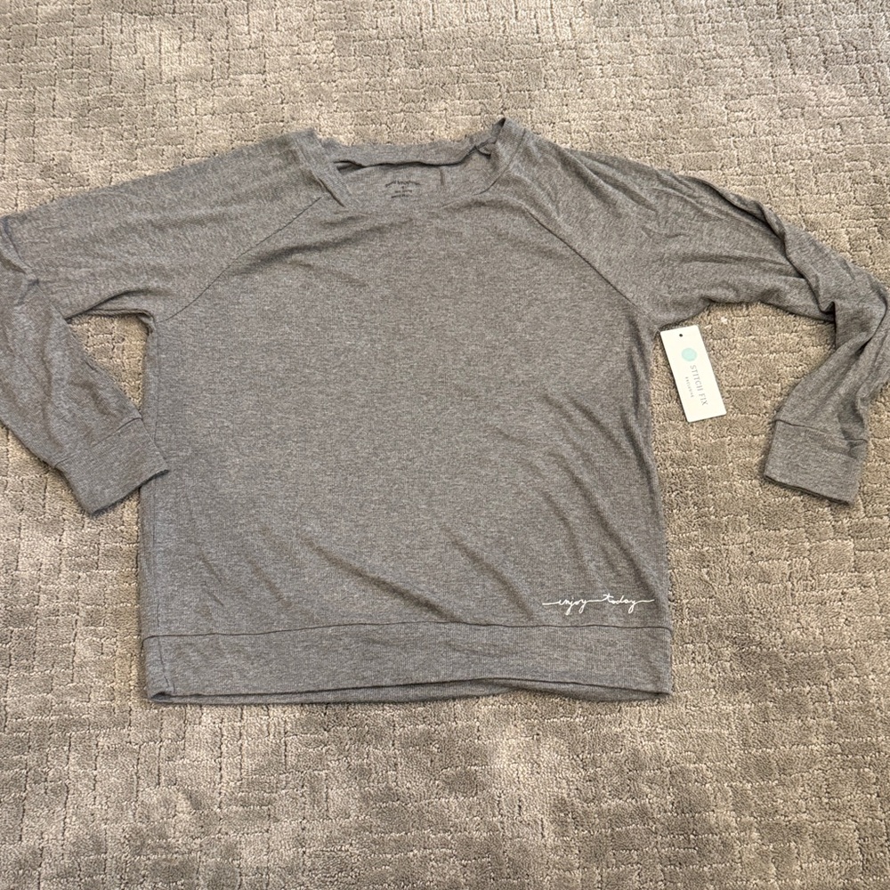 Gray Long Sleeve Sweatshirt